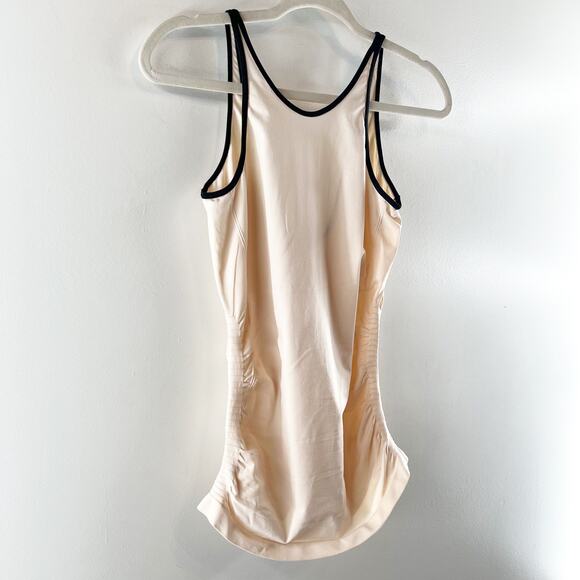 Lululemon In The Flow Sleeveless Gathered Side Tank Top Heathered Butter Pink S - Picture 4 of 7
